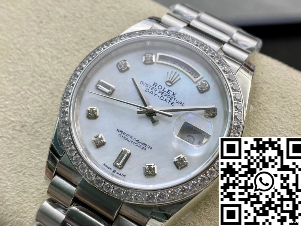 Bezel Day Diamond-set EW Date 128396TBR-0005 Rolex Factory 0419